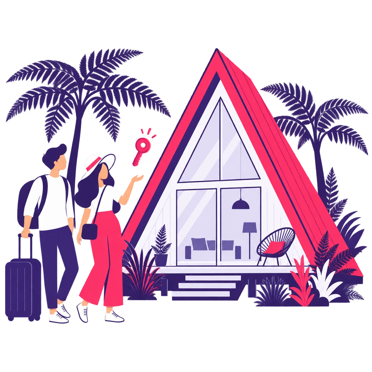 Airbnb & holiday homes illustration