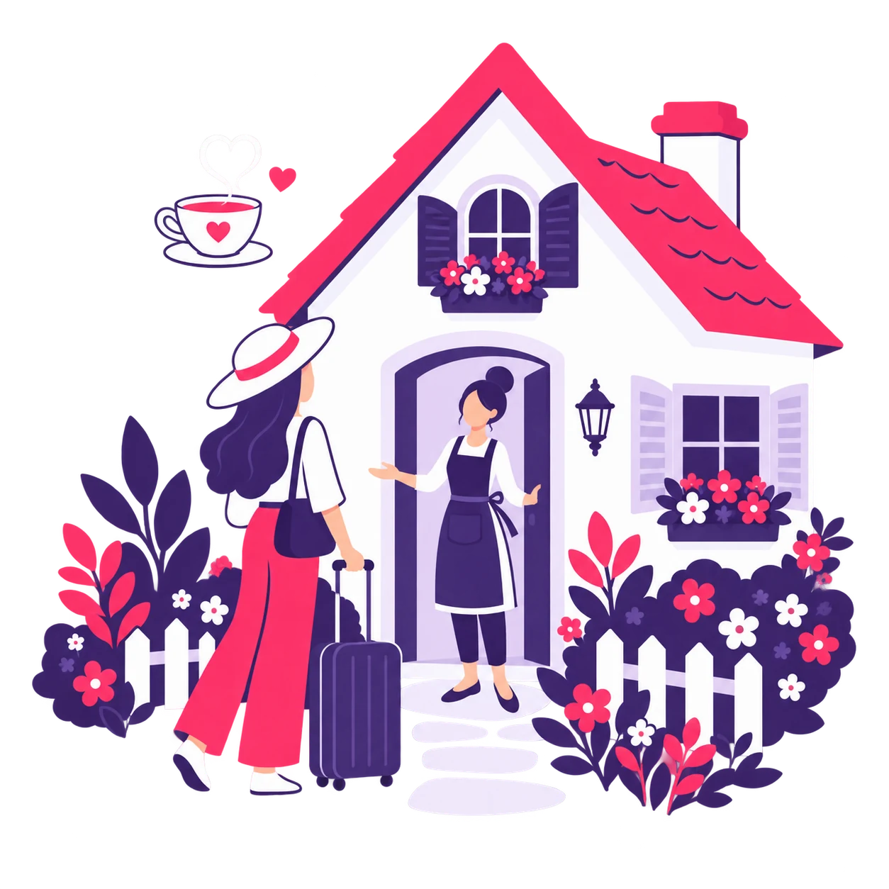Bed & breakfasts illustration